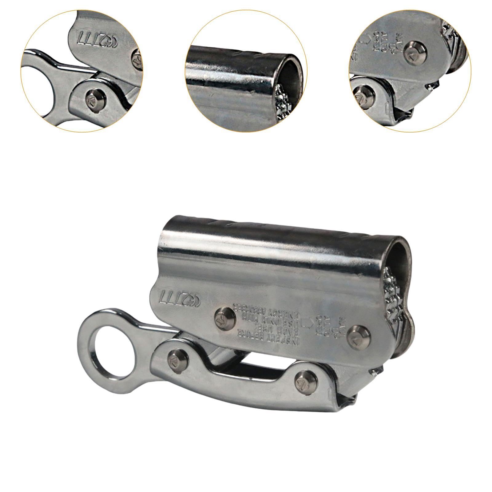 Selbstverriegelnde Seilklemme mit Anti Selbstverriegelung für (8–16 Mm), Robuste Kabelklemme für Baumpfleger Und Höhlenforscher