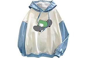 YTRXM Womens 2024 Cute Frog Sweatshirt Kawaii Pullover Tops Skateboarding Frog Long...