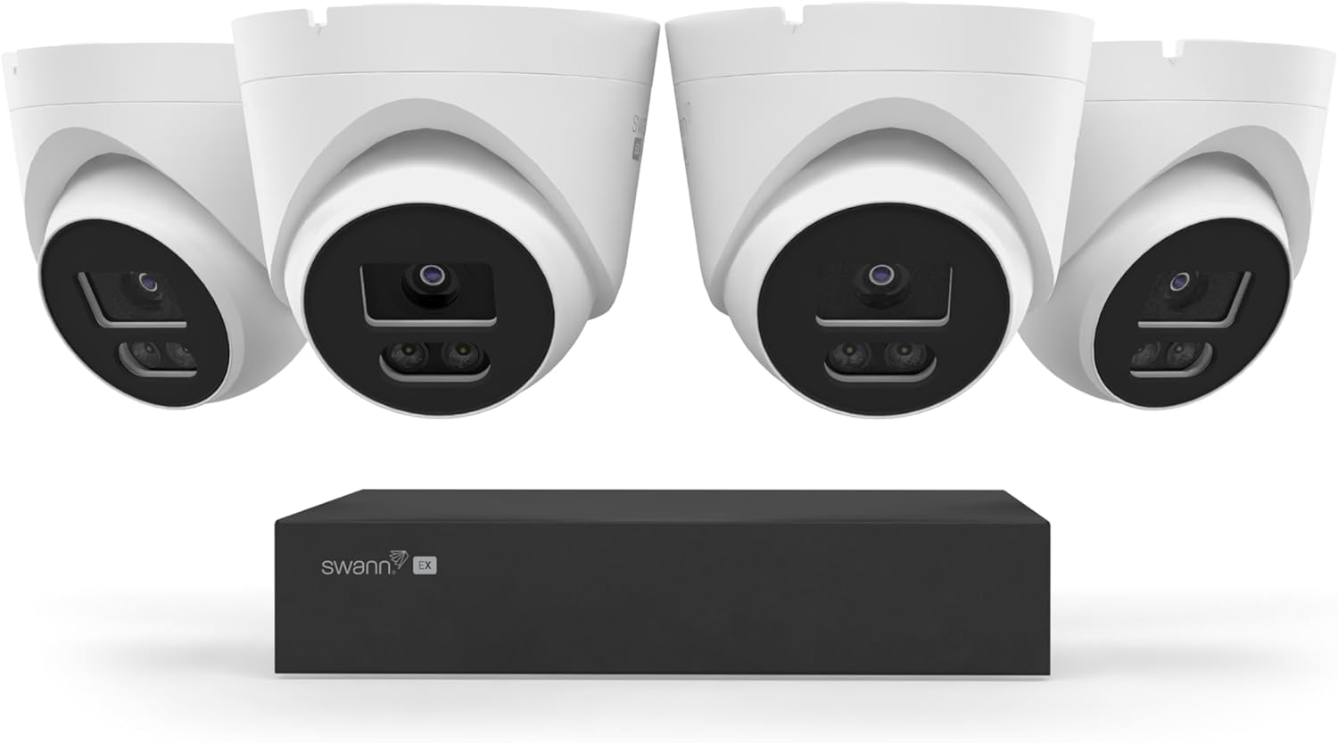 Swann EliteX 12MP Series / 8ch NVR / 2TB / 4X EX12MPD 12MP Turret PoE Cameras