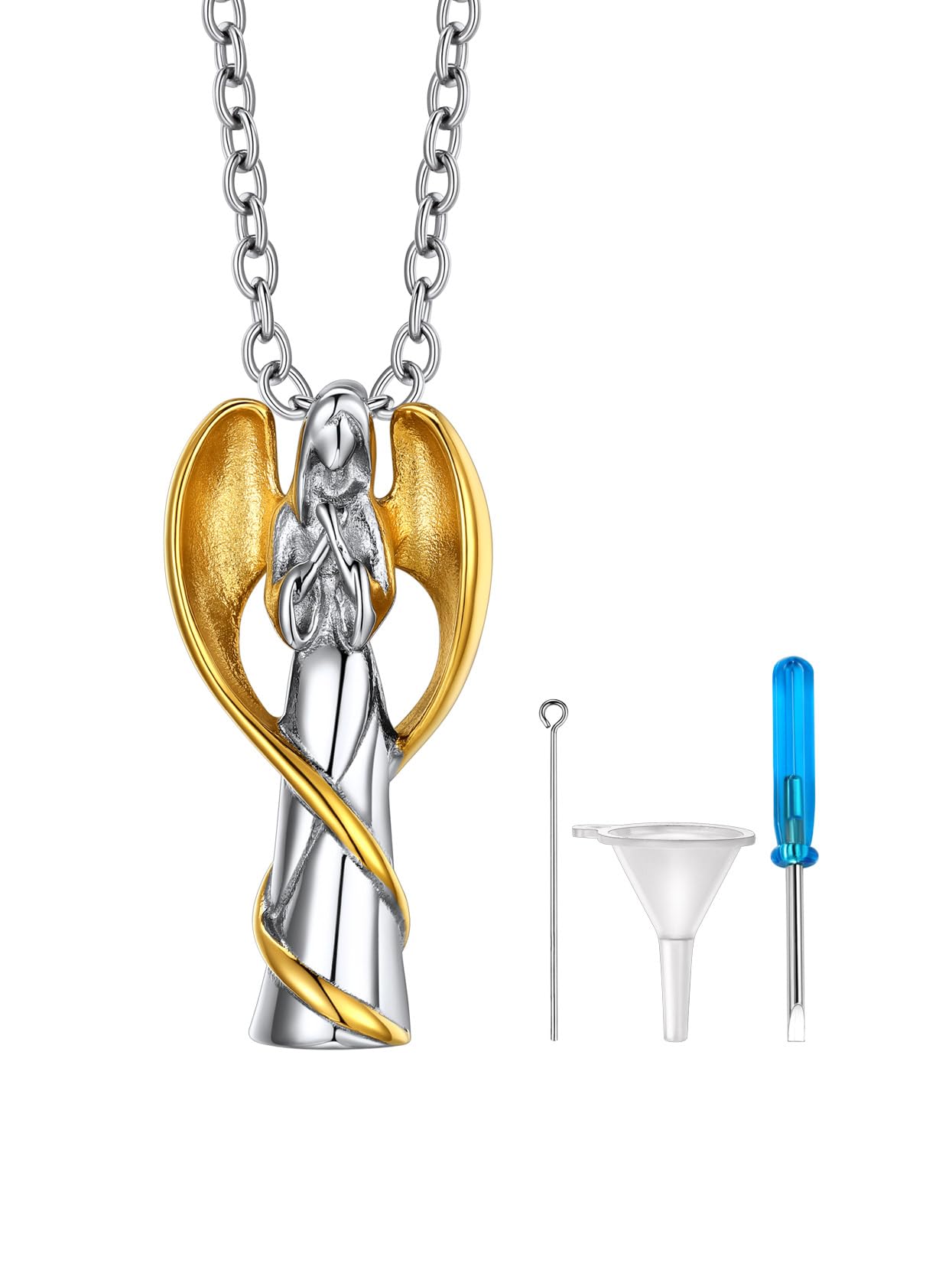 Richsteel Urn Necklaces for Ashes for Women Men Cremation Pendant