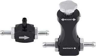 Kit de controlador de refuerzo manual universal, válvula de purga Turbo Boost, válvula de purga de turbo en T bilateral ajustable Kit de controlador de refuerzo manual universal reemplazo para coche