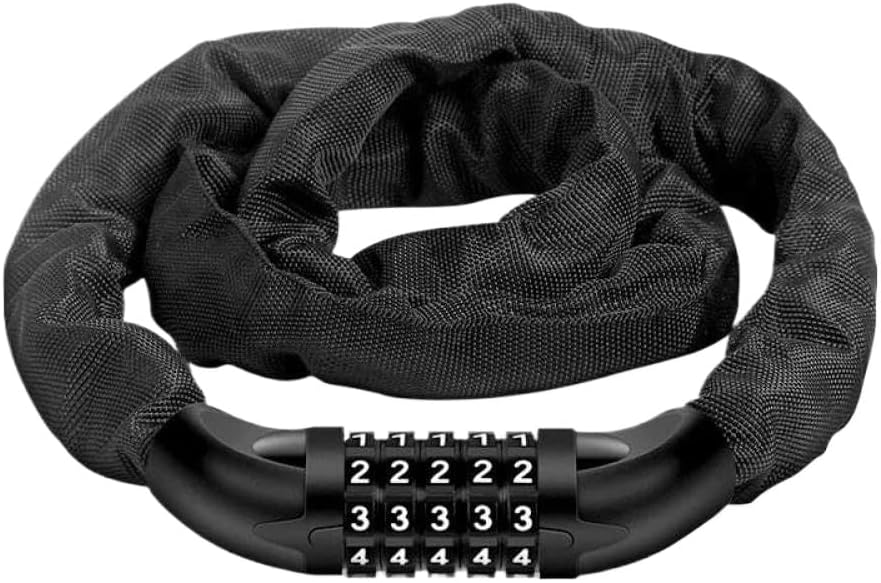 Bicycle Lock 74cm Anti Theft Chain Lock Compatible with Mountain MTB Road Bike Cycling Accessories