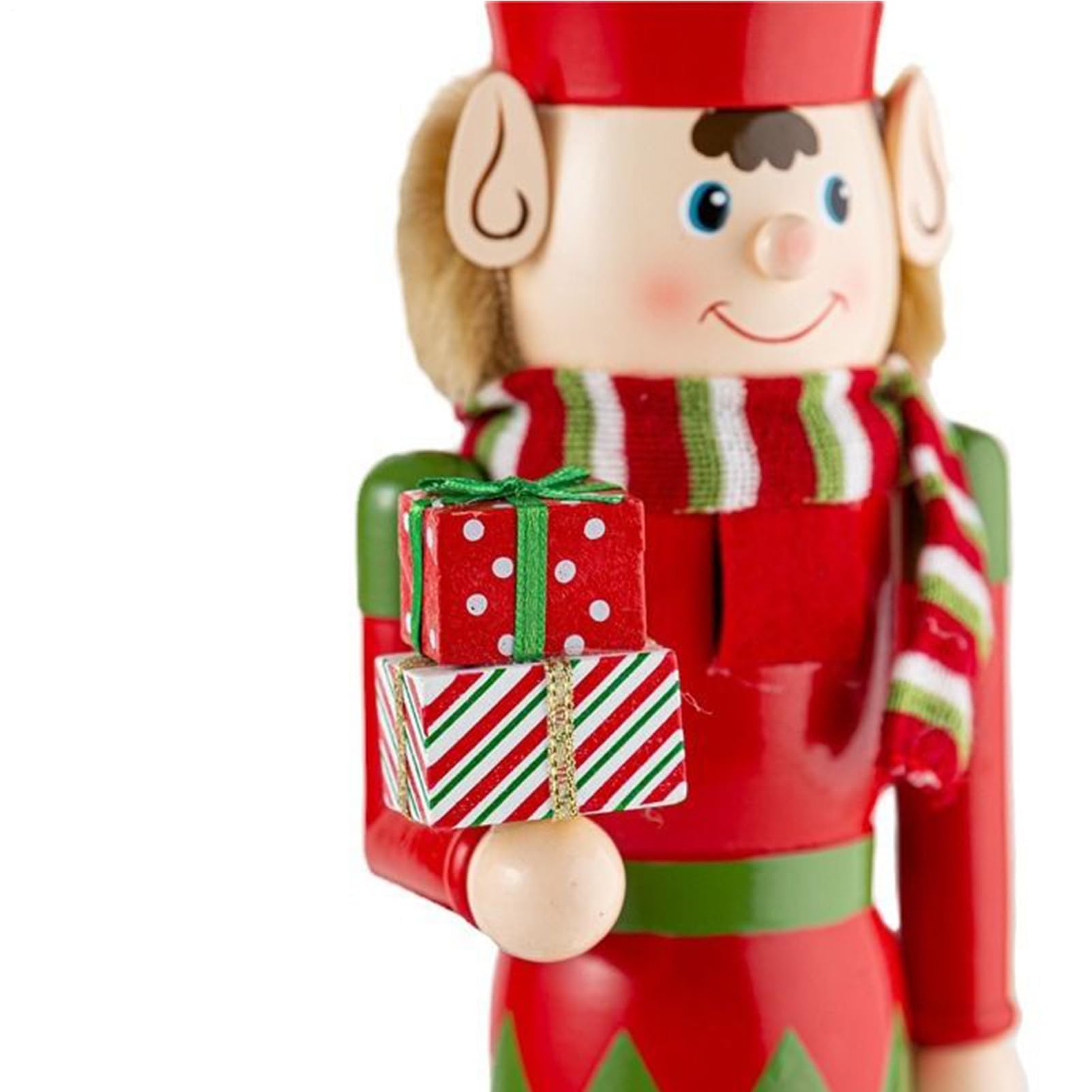 di Natale - Statuetta | 38 cm Figura in Legno per Tavolo per Bambini Feste Feste Vacanze Comodino