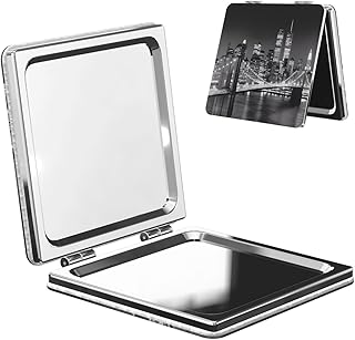 New York Portable Pocket Makeup Mirror – Doub...