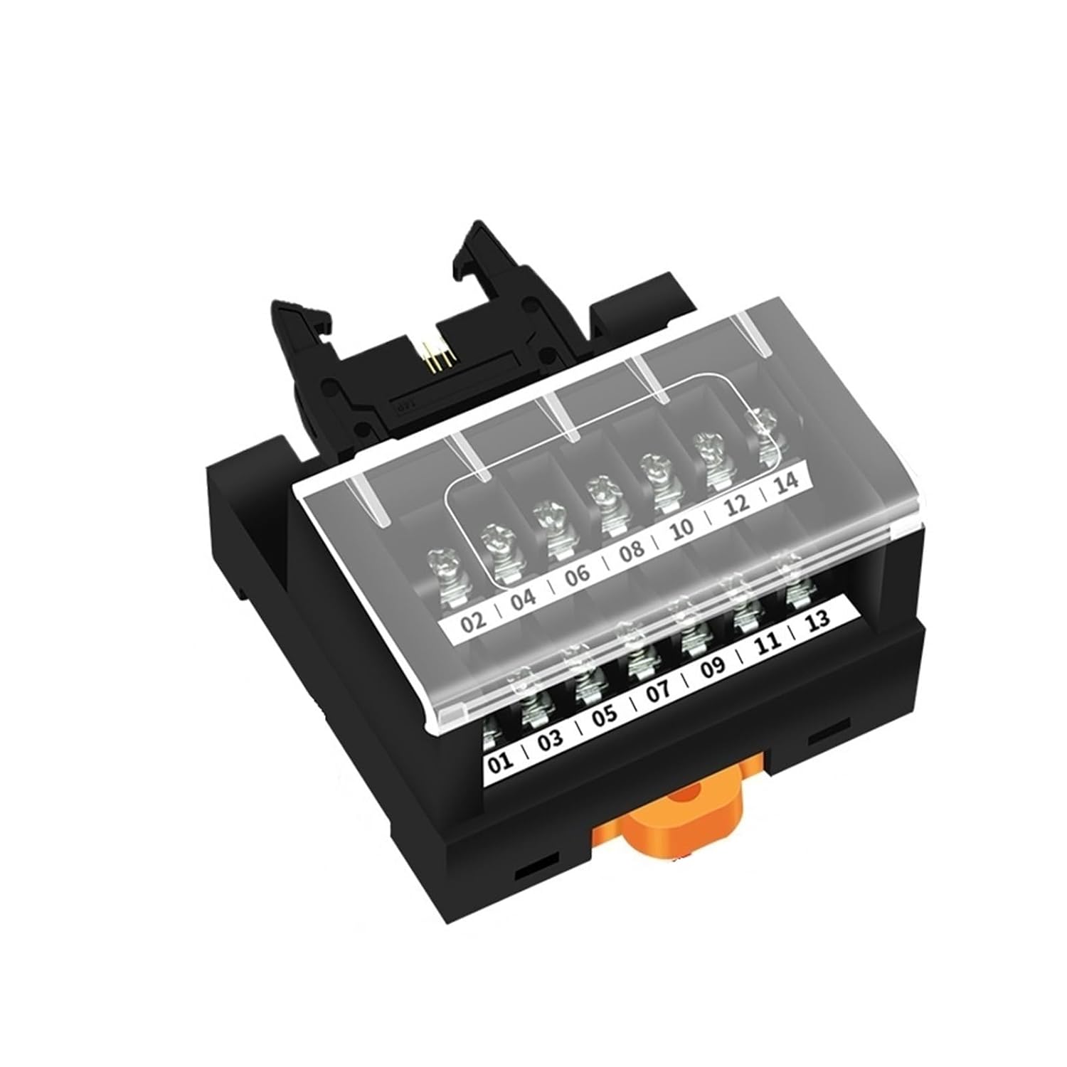 DIN Rail and Screw Mount IDC Series Terminal Block with 2.54mm Pitch Male Connector Module Breakout Board(MD-IDC18-H)