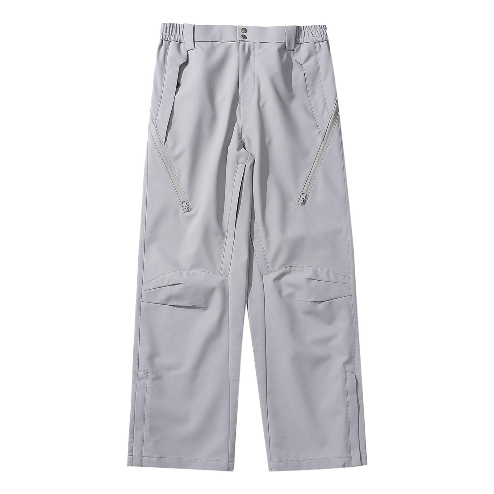 Genérico Pantalon Chandal Hombre, Pantalones Trekking Hombre,de Montaña Tejido Técnico Impermeable con Cremalleras Laterales y Corte Recto Pantalón Jogger