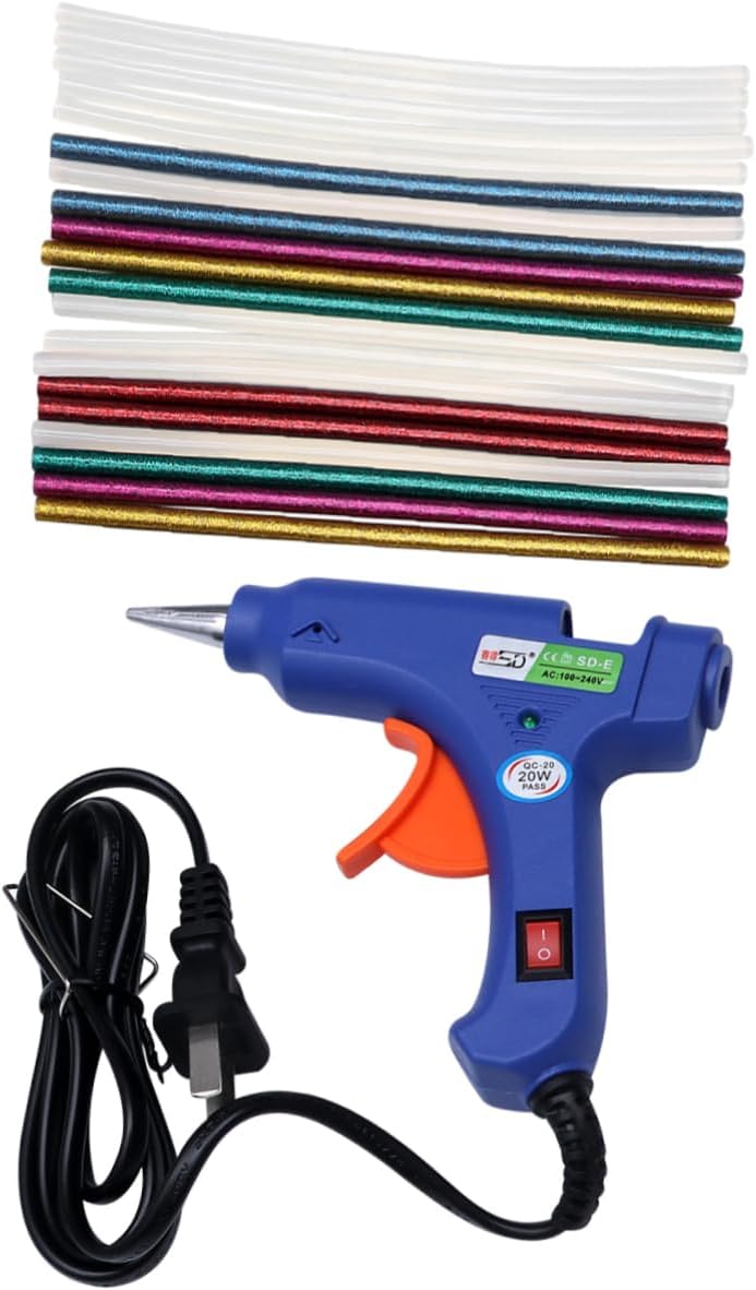 Gadpiparty 20w Hot Melt Glue Gun Sticks Hot Glue Gun Rods for Home Repair Arts Diy Sealing