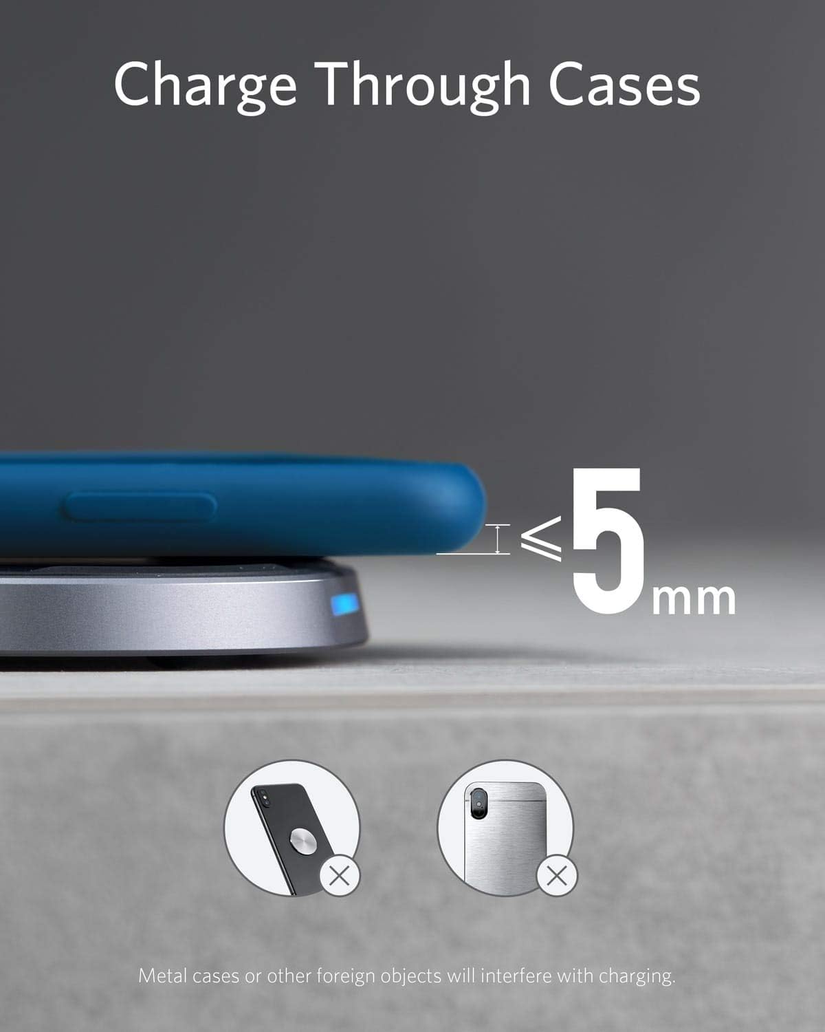 Best Deal 🛒 Anker Wireless Charger with USB-C, 15W Metal Fast Wireless Charging Pad, Qi-Certified, 7.5W Fast Charge iPhone XS/XS Max/XR/X/8/8 Plus, 10W for Galaxy S9/S9+/S8/Note 9, PowerWave 15 Pad(No AC Adapter)
