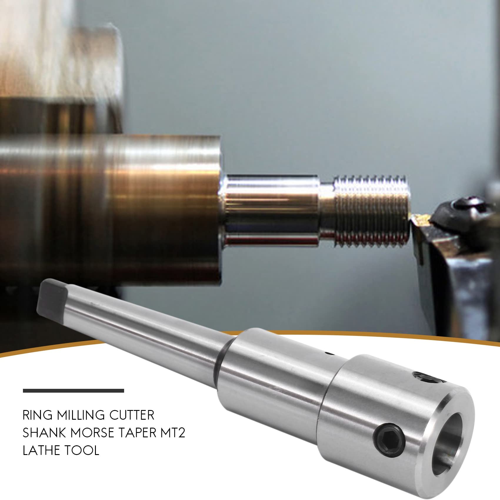 Eje de corte anular con cono morse MT2 para cuchillos anulares con cola de 3/4 pulgadas, en taladro