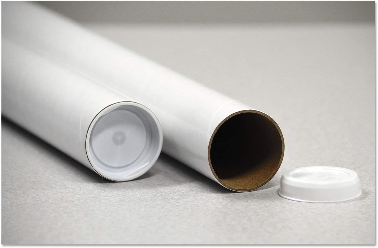 Mail/Storage Tube, Fiberboard, 2"x15", 25 Count, White Size 2"x15" Poster Mailer