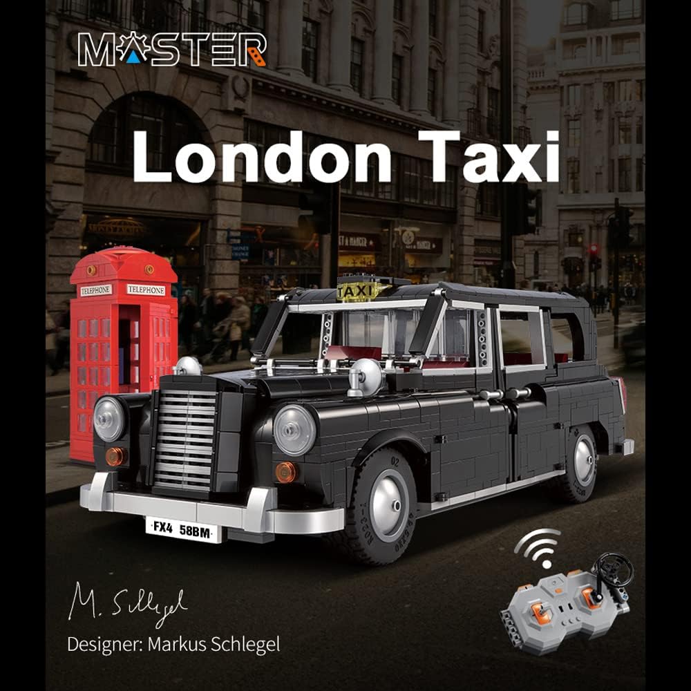 CaDA Master London Taxi building block set with remote control icon
