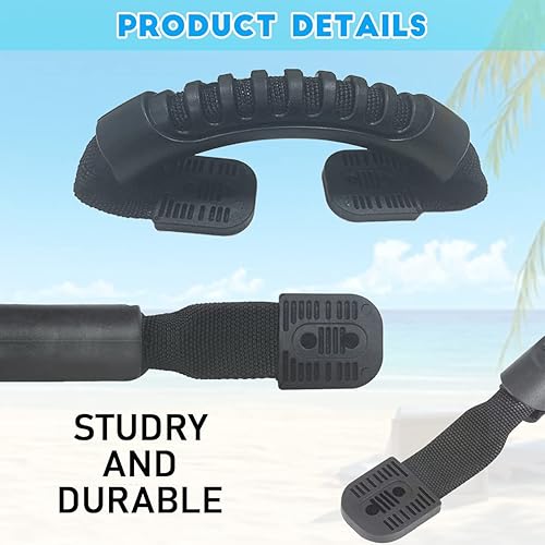 Miniatura 3 de Paquete de 2 asas de transporte de kayak con accesorios de kayak para kayaks, maleta, equipaje