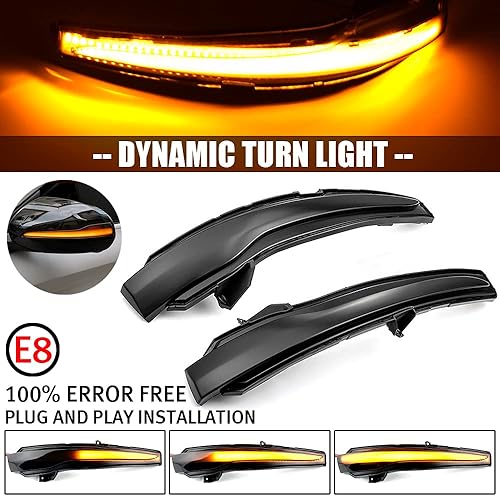 Miniatura 7 de Parpadeo secuencial dinámico compatible con Be-nz C E S GLC W205 X253 W213 W222 V Clase W447 LED espejo lateral intermitente montaje