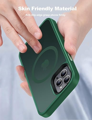 Miniatura 9 de Tigowos Funda con diseño diseñado para iPhone 12 y iPhone 12 Pro, compatible con MagSafe de 10 pies, resistente a las caídas, sensación de piel