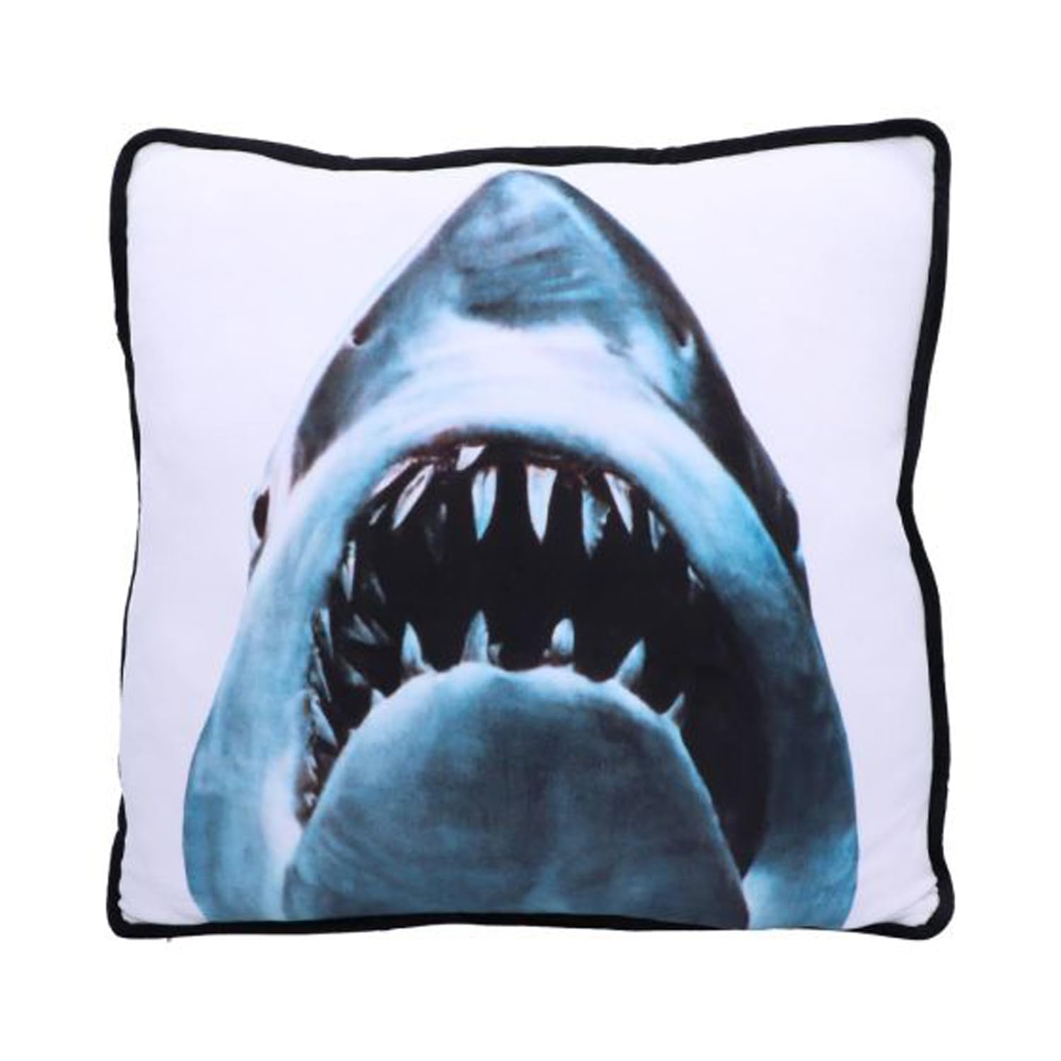 Nemesis Now Blue Jaws Cushion 40Cm, Polyester, Jaws Giftware, Soft To Touch Cushion, Perfect For Any Thriller Lover, Officially Licensed Jaws Merchandise,