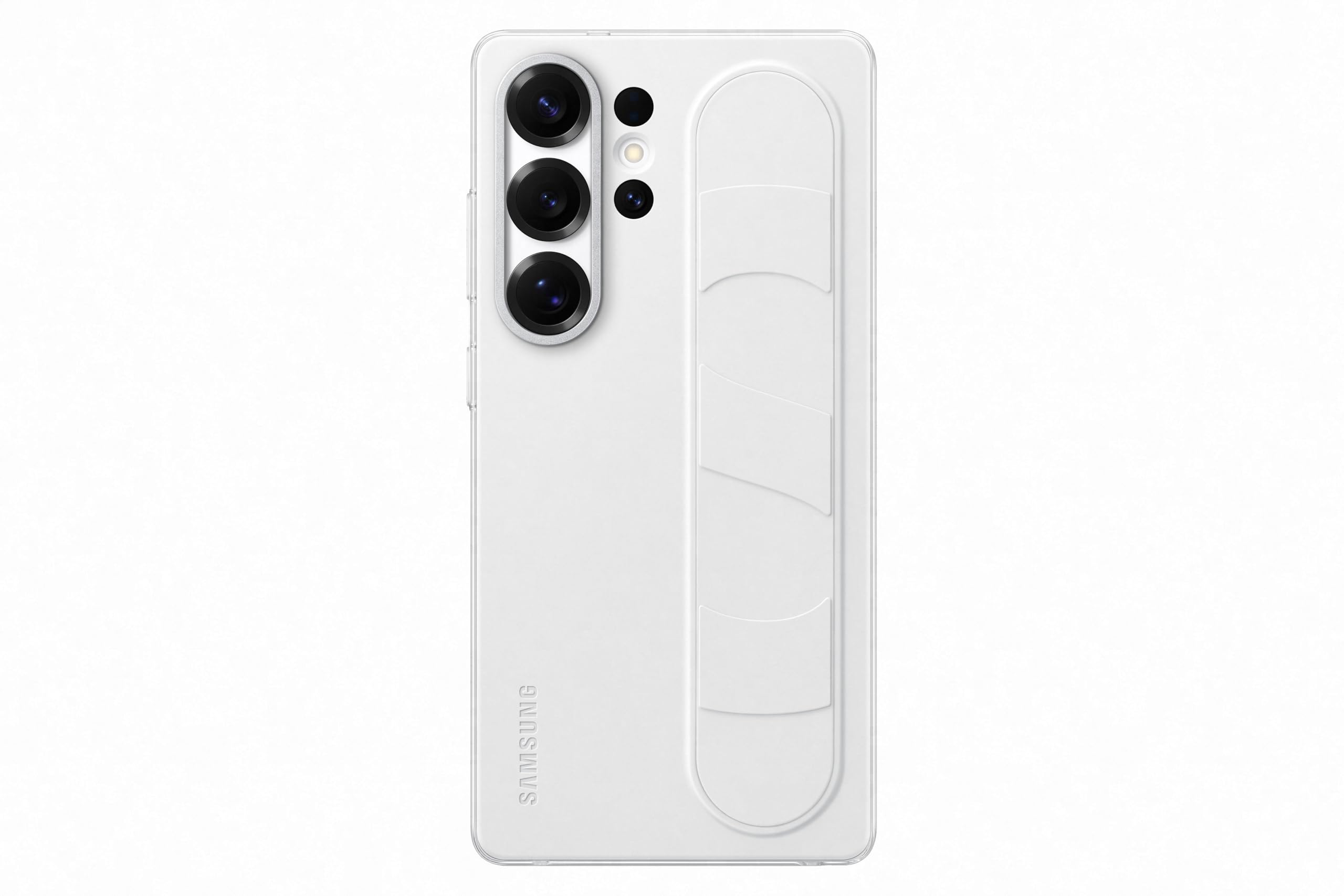 Samsung Standing Grip Smartphone Case EF-GS938 für Galaxy S25 Ultra, Handy-Hülle, Fingerhalterung, Schlankes Design, Weiß