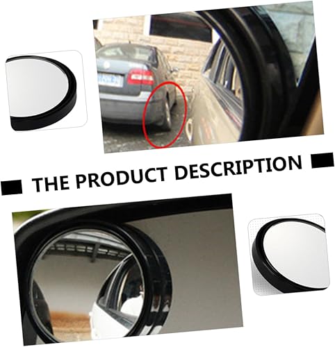 Miniatura 8 de CALLARON Espejo retrovisor redondo de gran angular para automóvil, espejo ciego de punto ciego, espejo trasero para automóvil, accesorios de espejo