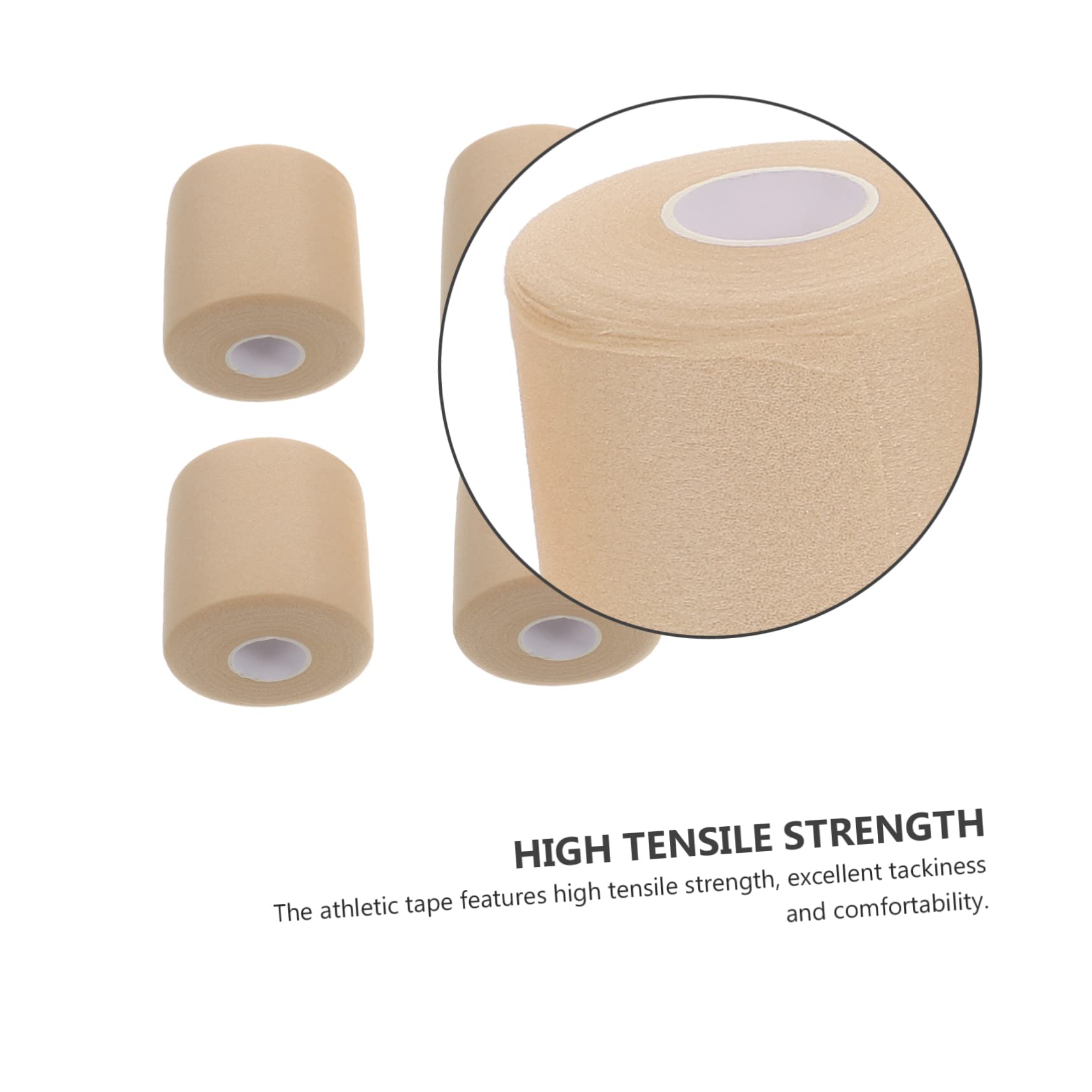 BUTIFULSIC 4pcs Sponge Film Sports Tape Sports Wristbands Tape Athletic Tape Athletic Sports Atheltic Tape Wrist Tape Baseball Waterproof Football Prewrap