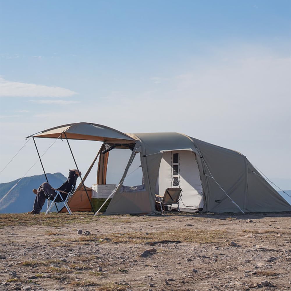 Zewnętrzny nadmuchiwany namiot zewnętrzny glamping nadmuchiwany namiot glampingowy odpowiedni dla 3-4 osób duża przestrzeń wewnętrzna może być podzielona na dwa pokoje