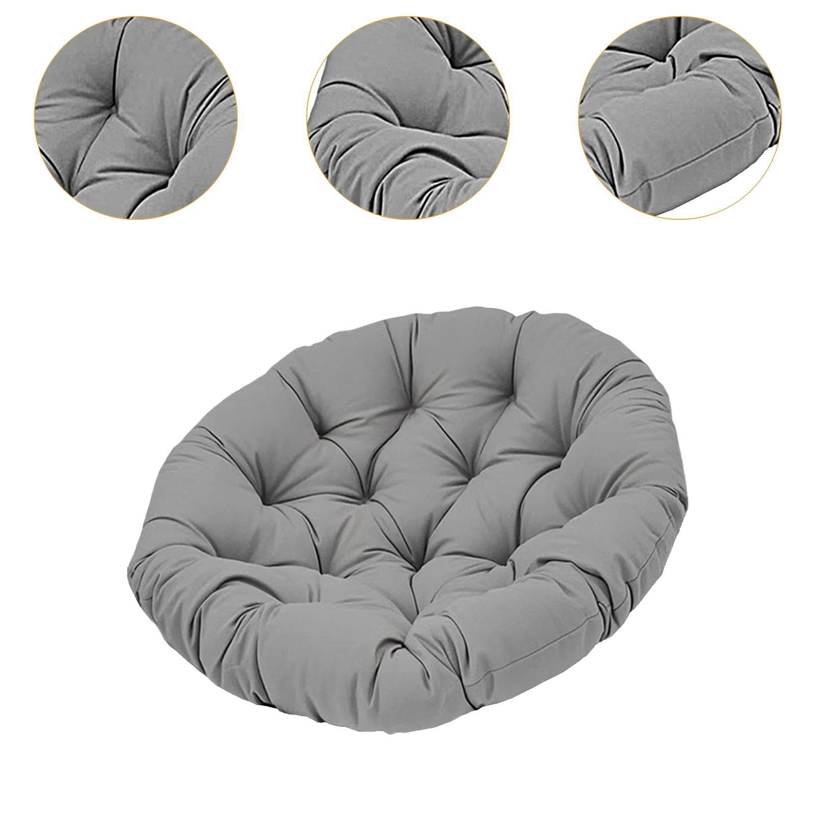 Cojín para Silla Colgante, cojín para Asiento de Exterior, para Silla Columpio Multiusos para Interior y Exterior, Gris