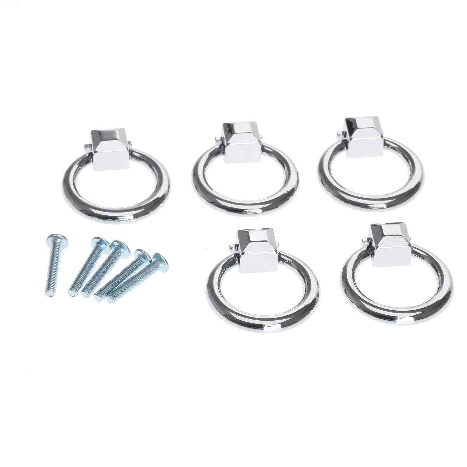 Tiradores para armarios, cajones y herrajes de cocina en kit de 5 anillos para muebles