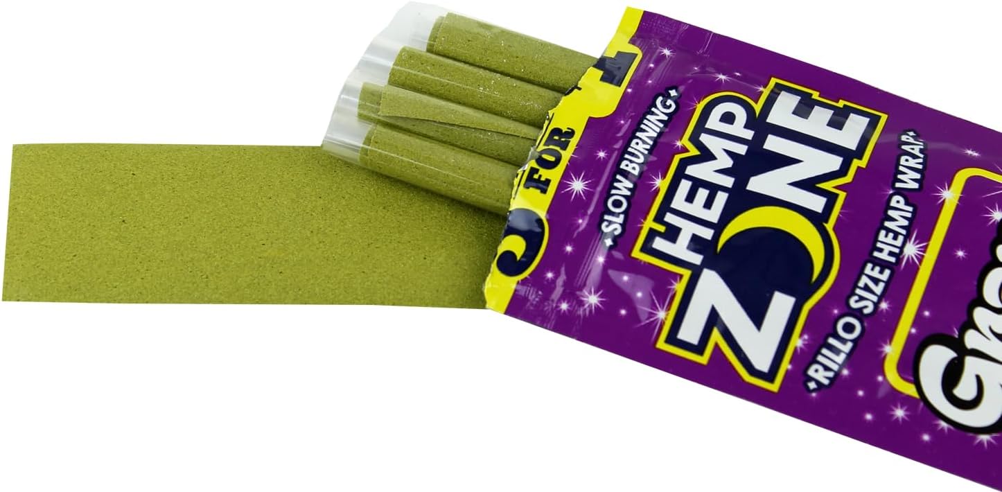 The Zone Premium Grape Wraps. 75 Total Wraps! 5 Wraps Per Pack.15 Packs! Non-GMO, Nicotine & Tobacco Free, Slow & Smooth Burn.