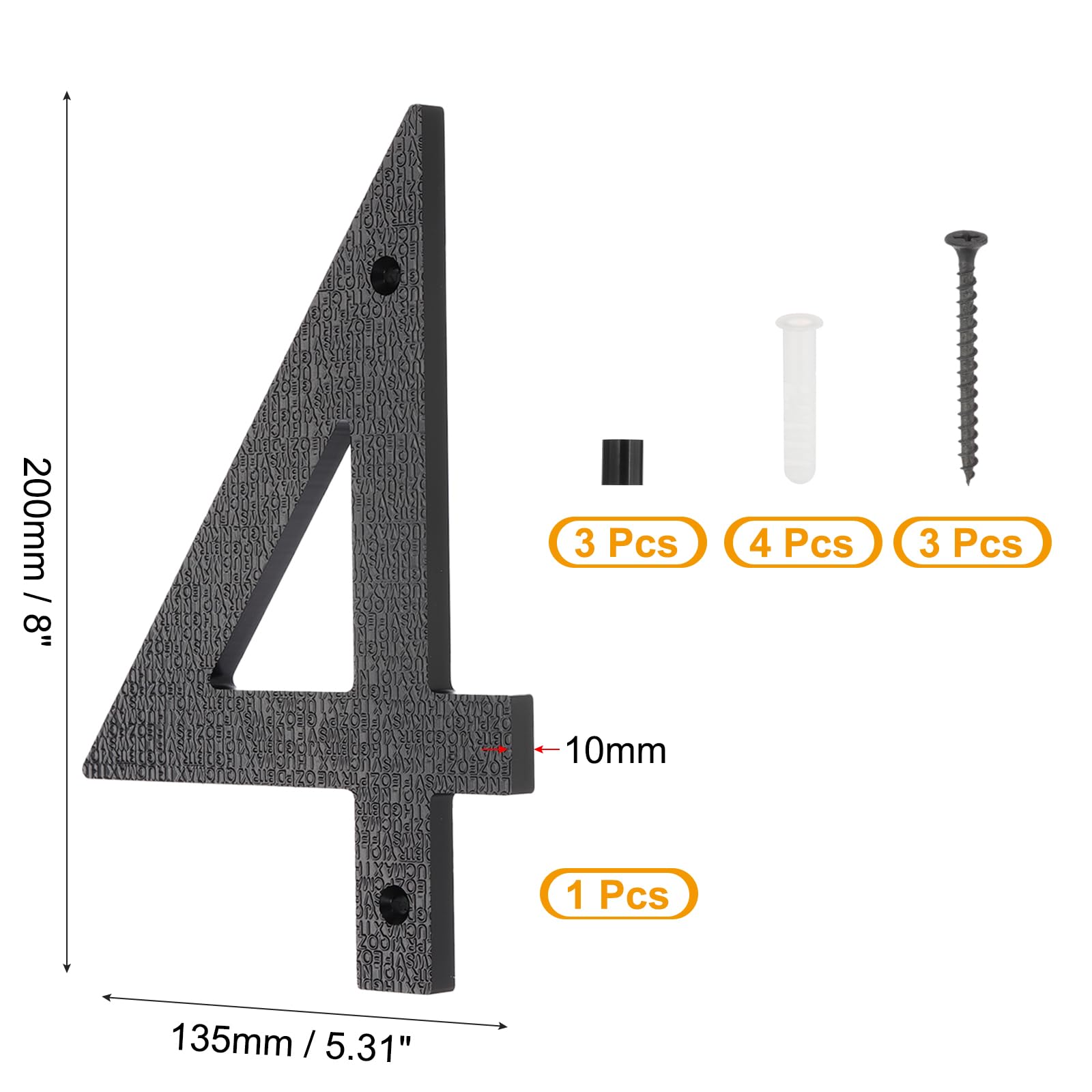 PATIKIL 8 Inch House Numbers - Image 2