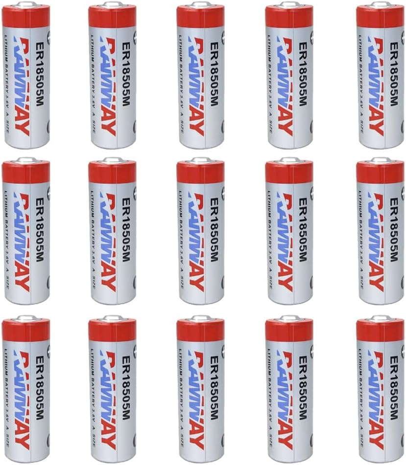 (15-Pack ER18505M 3.6V 3500mAh A Size Non Rechargeable Lithium Battery