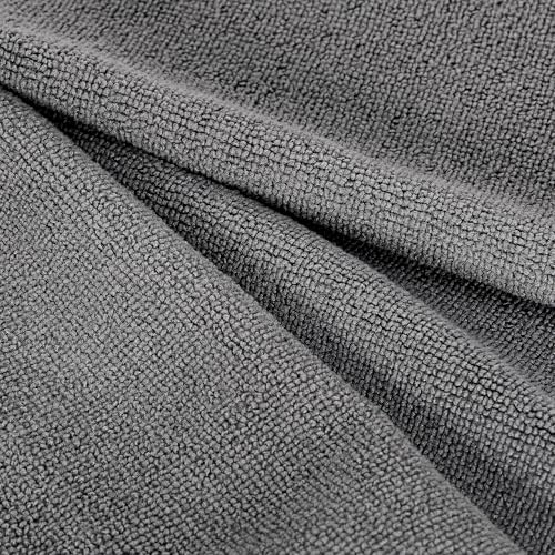 Amazon Basics Microfiber Cleaning Cloths, Ultra Absorbent, Lint Free, Streak Free, Non-Abrasive, Reusable and Washable, 12" x 12", Grey, 144 Pack view 3