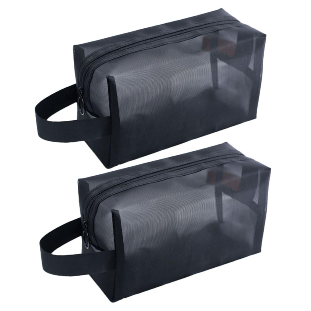 Didiseaon 6 Piezas Bolsa de Almacenamiento de Malla Bolsa de Almacenamiento con Cremallera de Malla Neceser para Maquillaje Bolsas organizadoras para Viajar Neceser Exterior