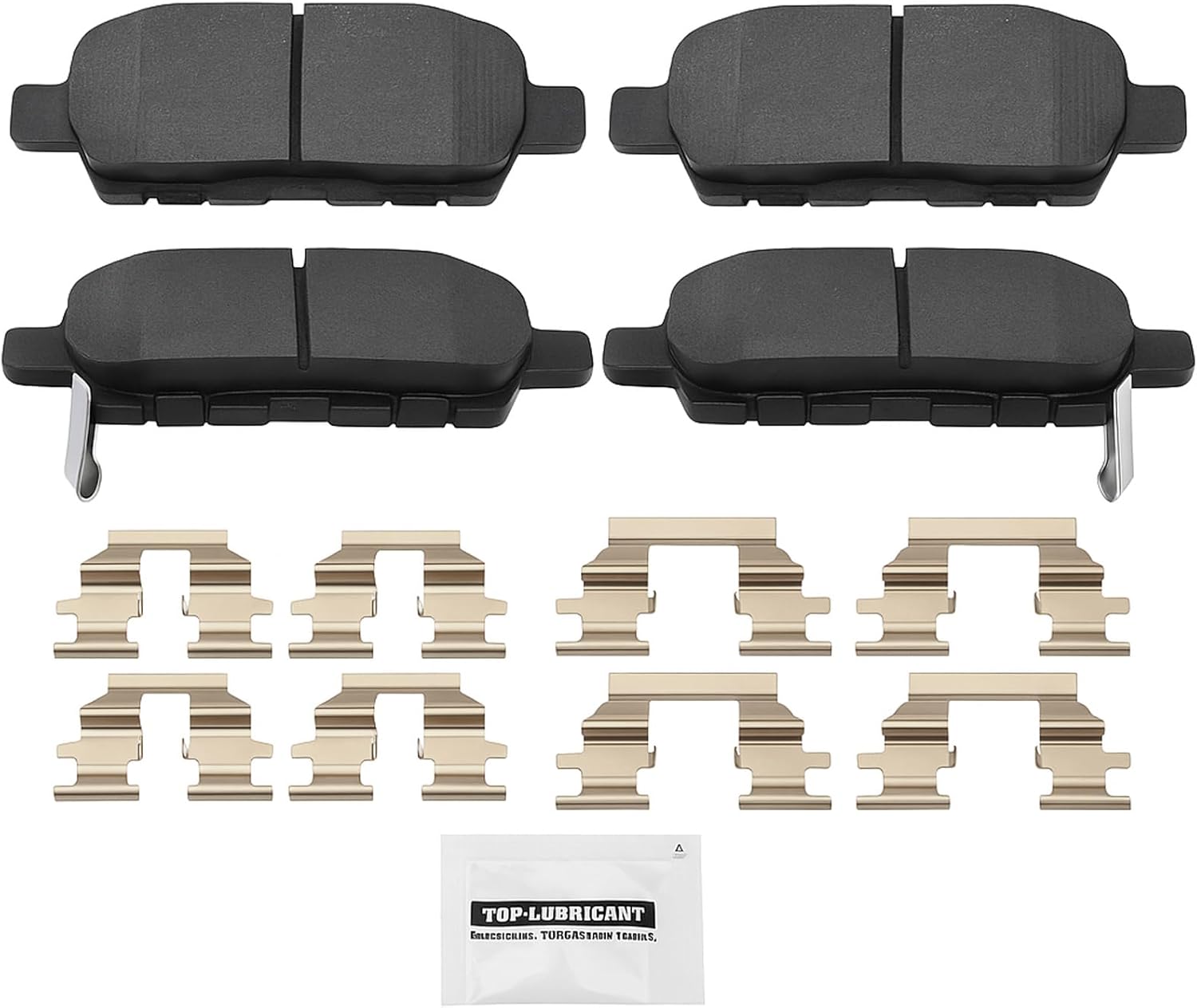 D905 Rear Ceramic Brake Pads Compatible for Nissan Rogue Sentra Altima Leaf Pathfinder Murano Maxima 370Z 350Z Juke,INFINITI Q50 Q60 Q70 QX50 QX60 QX70 G35 G37 EX35 FX35 M35 M37,Suzuki Grand Vitara