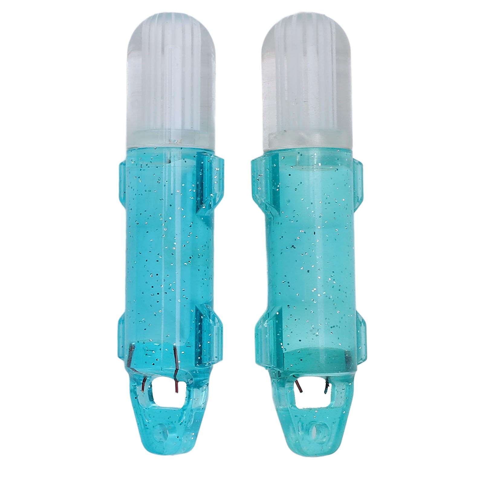 2PCS Underwater Fishing Light,Portable Fiber Optic LED Deep Attractants Fishing Lamp Tools (Blue Light)