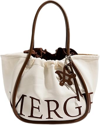 GENTLEWOMAN Gentle Woman Tote Bag Large Canvas Handbag Utility Shoulder Purse for Work Travel Vacation Everyday