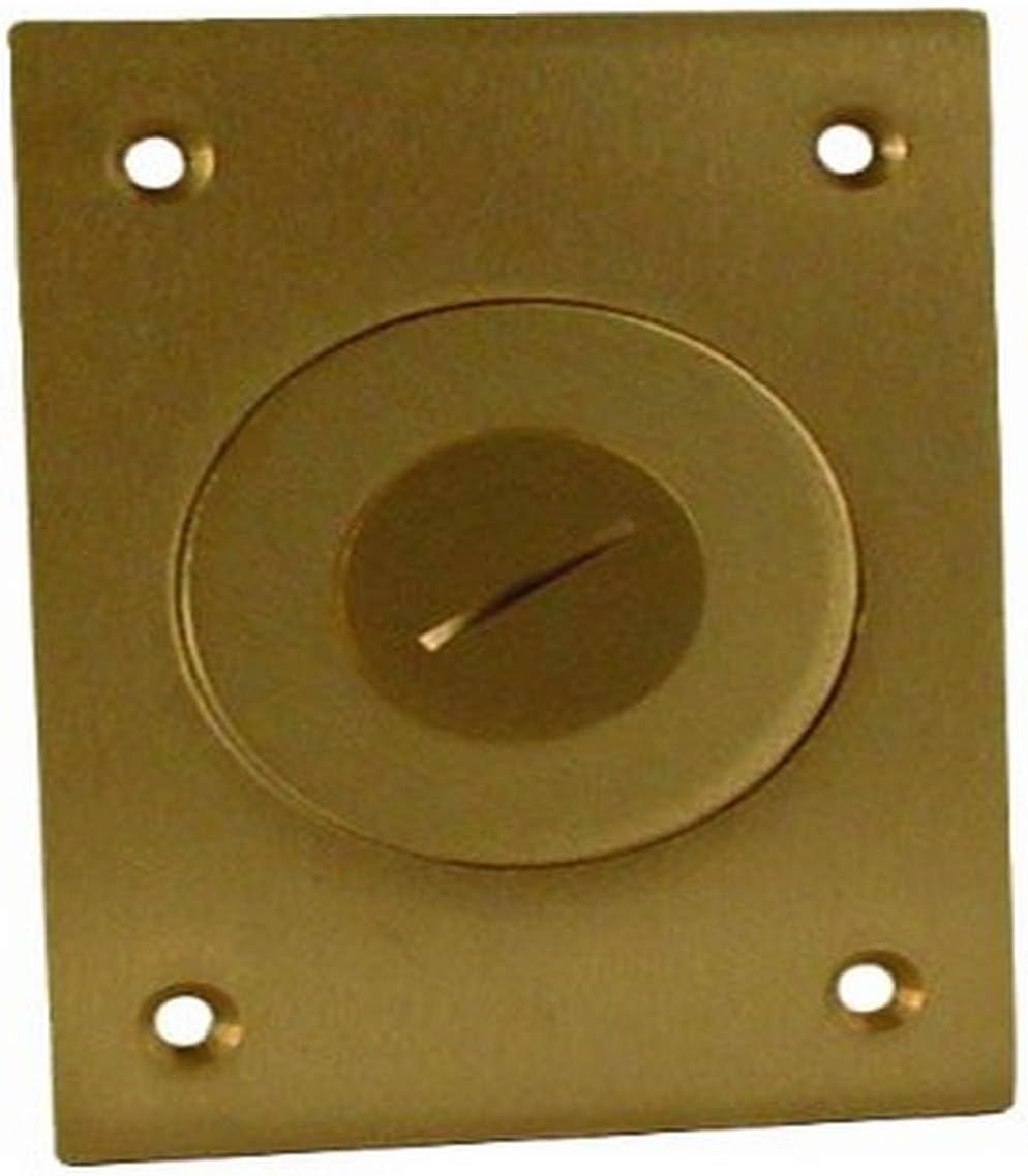 Hubbell-Raco 6291 1-Gang Rectangular Floor Box Cover with Threaded Plug