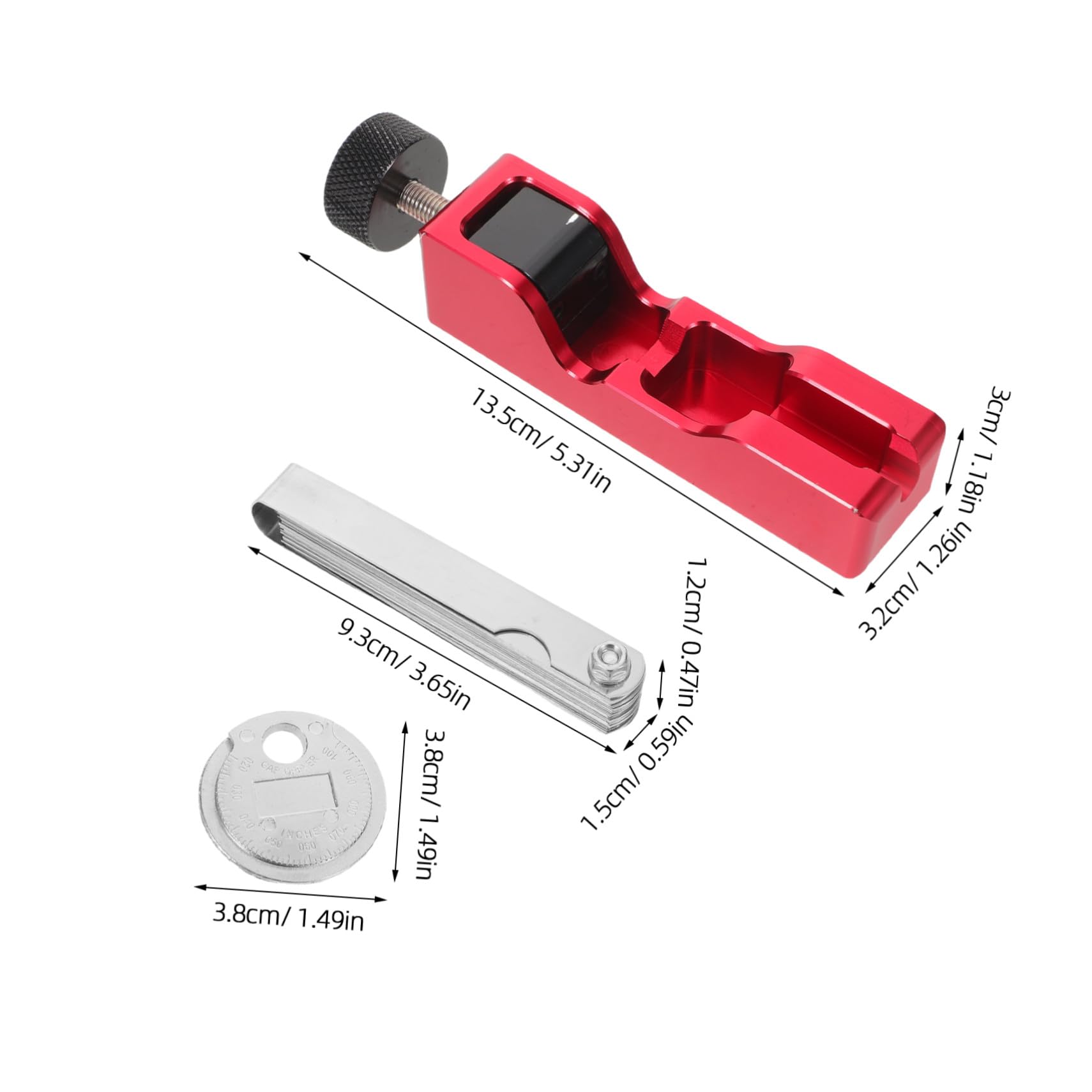 Mipcase Ajuste Del Espacio Entre Bujías Herramienta Para Ajustar La Distancia Entre Bujías Con Calibradores De Espesor Para Reparación De Motores De Automóviles y Motocicletas Ajustador De