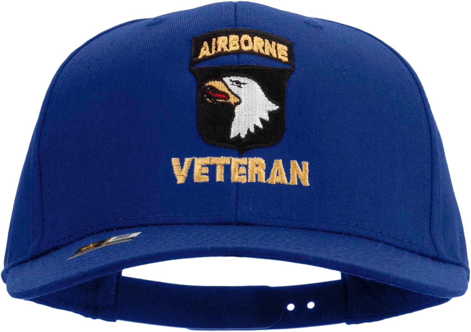 Combat Engineer Veteran Embroidered Solid Cotton Twill Pro Style Cap
