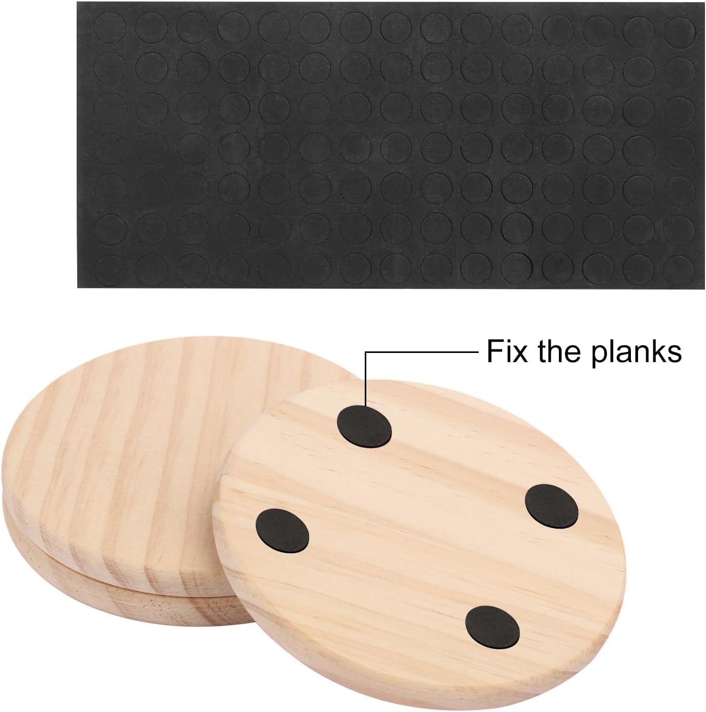 36 PCS 4 Inch Unfinished Wood Coasters, Premium Round Wooden Plaques for DIY Crafts, Drawing, Painting, Wood Engraving, Wood Burning, Laser Scroll Sawing and Home Decoration