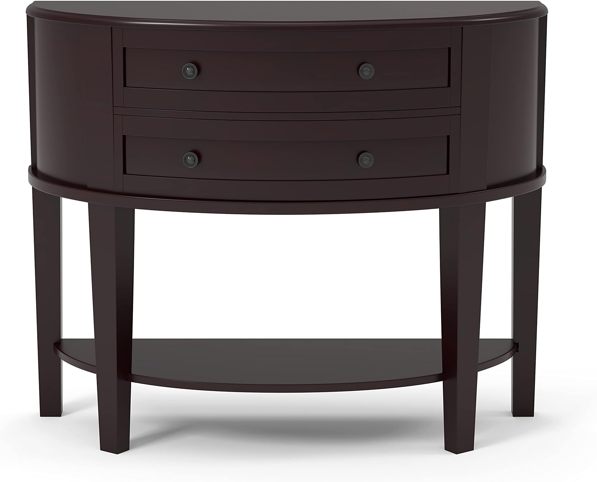 Furniture of America Bonnite Bonitte Semi-Circle Console Table, Espresso, One-Size,