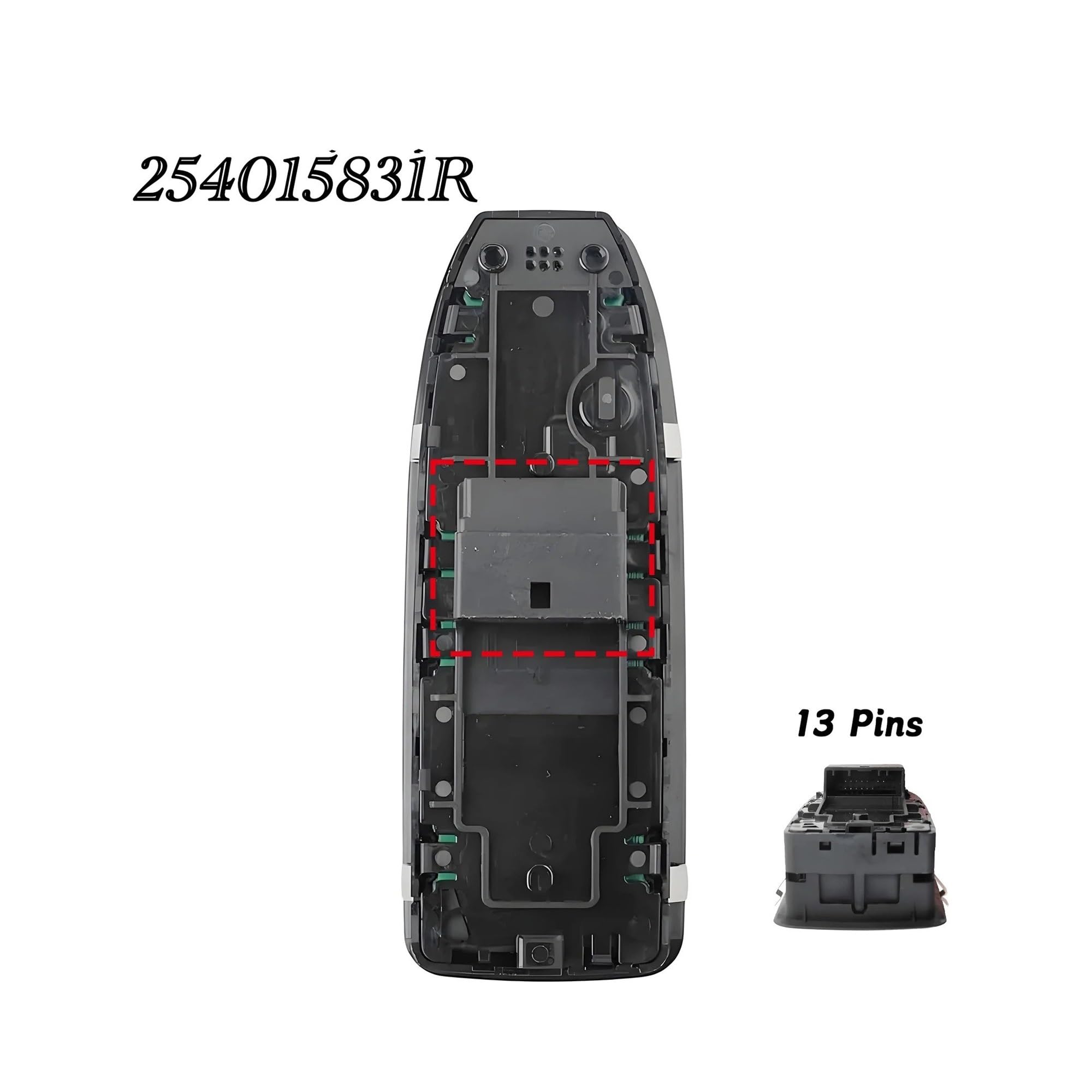 Für Clio 5 Für Captur II 2019-2021 OE 25401-5831R 254107001R Power Lifter Fenster Control Schalter Elektrischer Fensterheberschalter(WithFold)