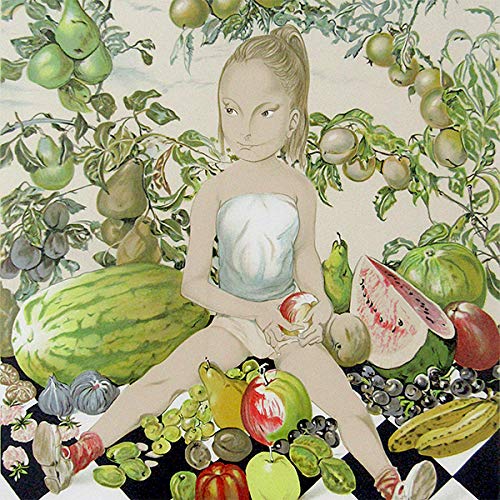 Amazon.co.jp: 藤田嗣治『少女と果物』リトグラフ 人物画 女性画 静物