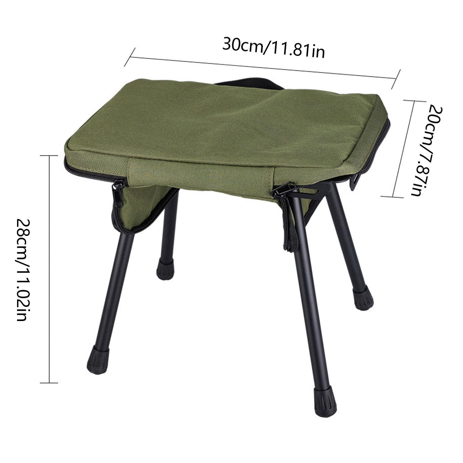 Tabouret de Pêche Poids Max 80 kg Siège Léger | Tabouret Pliant pour la Plage, la Randonnée, les Voyages, les Pique-niques, le Jardin et les Activités en Extérieur