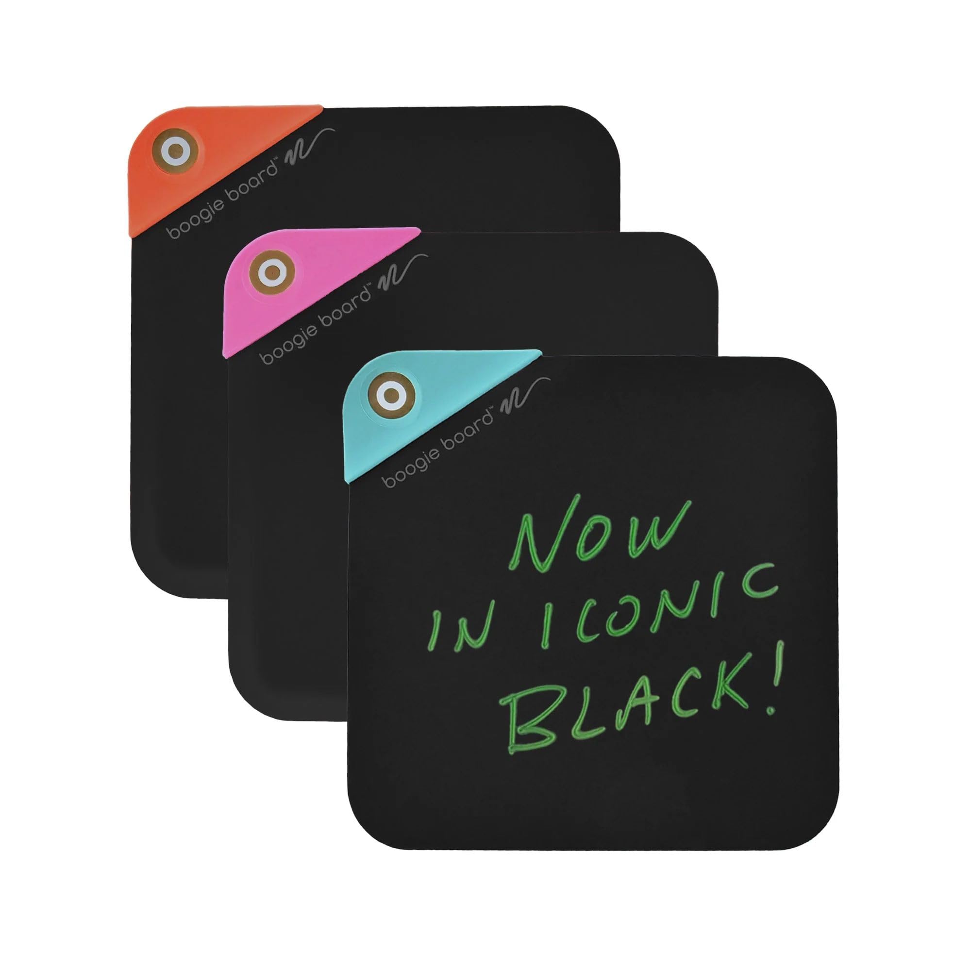 Boogie Board VersaNotes Expansion Pack, Reusable Dry-Erase and Sticky Note Alternative 3-Pack for Home and Office, with 4x4” Writing Surface, and Instant Erase (VersaPen Stylus not Included)