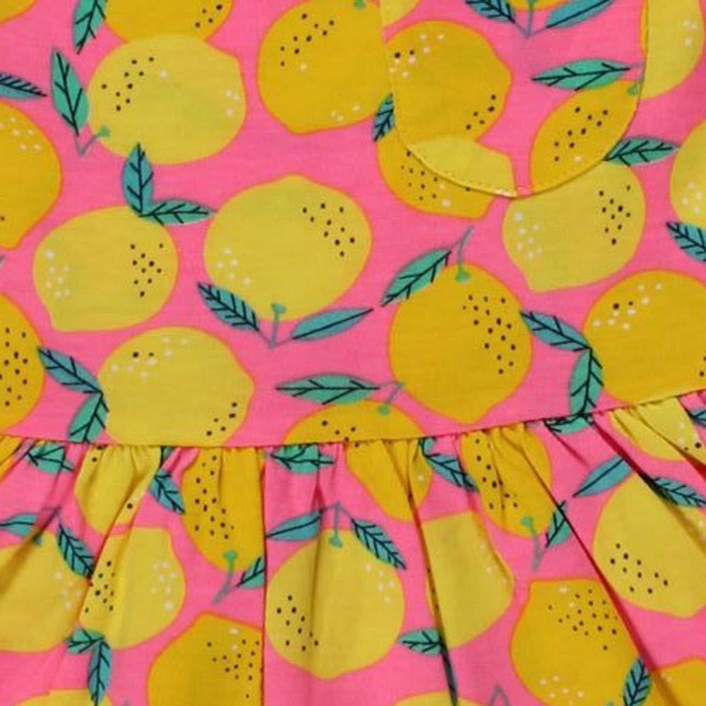 Buy Hopscotch Cucumber Baby Girls Cotton Fruit Print Sleeveless Dress