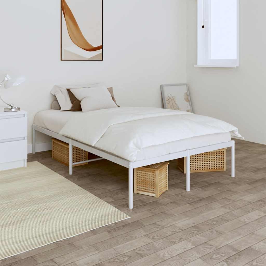 Struttura in metallo bianco verniciato a polvere Giroletto 120x190 cm