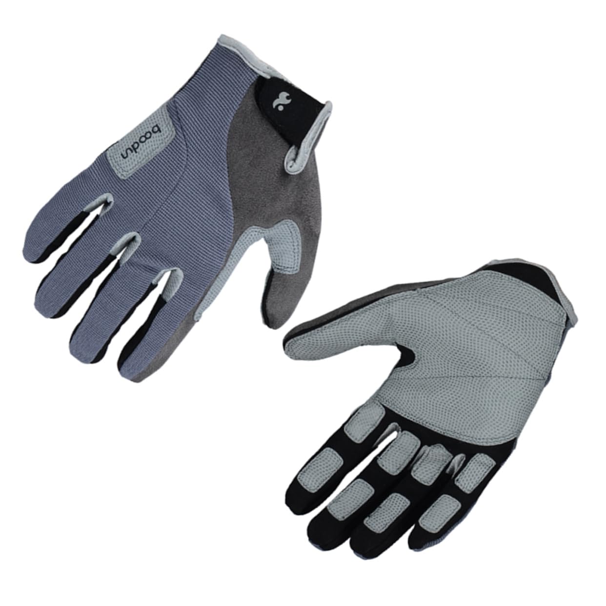 Guantes de Escalada de Dedo Completo Ajustables Antideslizantes para Senderismo y Deportes Material Duradero Gris