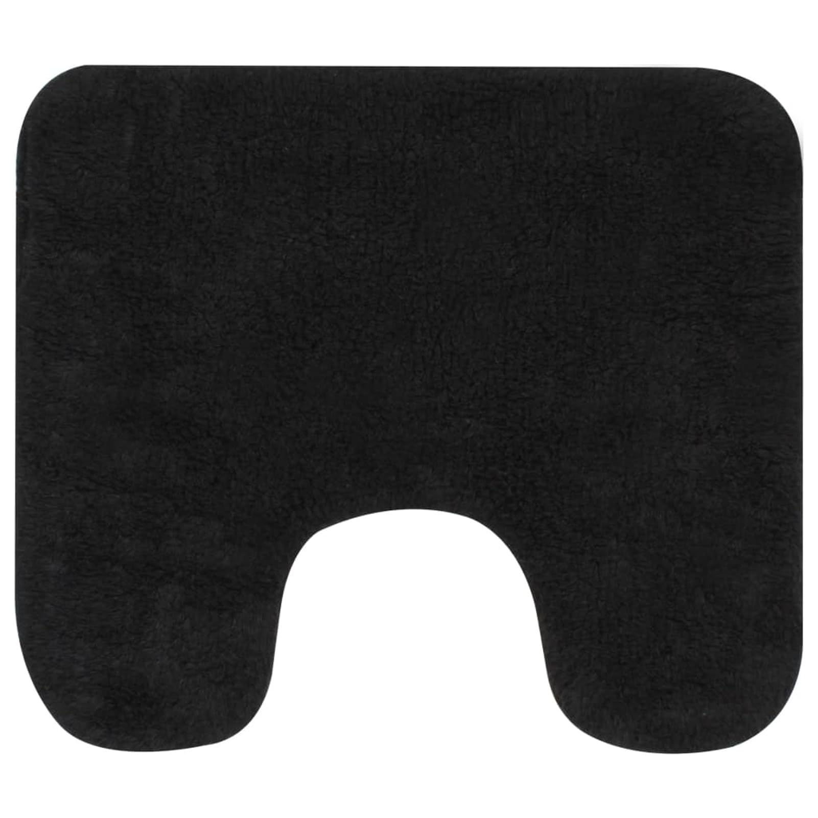 Gecheer Set di tappetini da bagno, 3 pezzi, set di tappeti da bagno, tappetino da bagno con telaio e tappetino per WC, in cotone, antistatico, facile da pulire