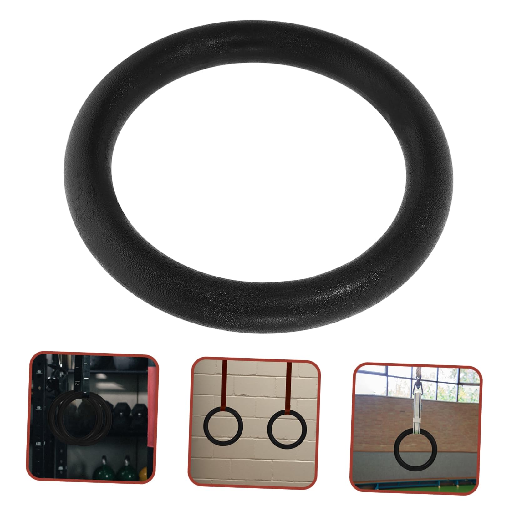 Anillos de Gimnasia 2 Piezas de Repuesto hasta 400kg ABS Negro