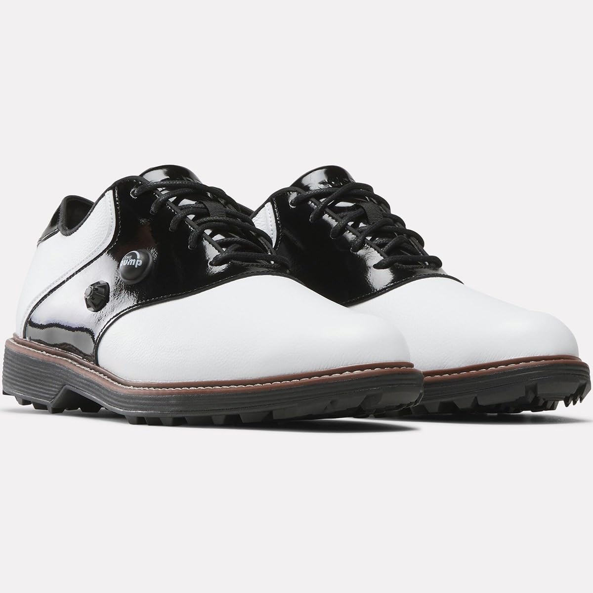 Reebok OG PUMP GOLF Men's Golf Shoes, Chalk/Black, 10.6 inches
