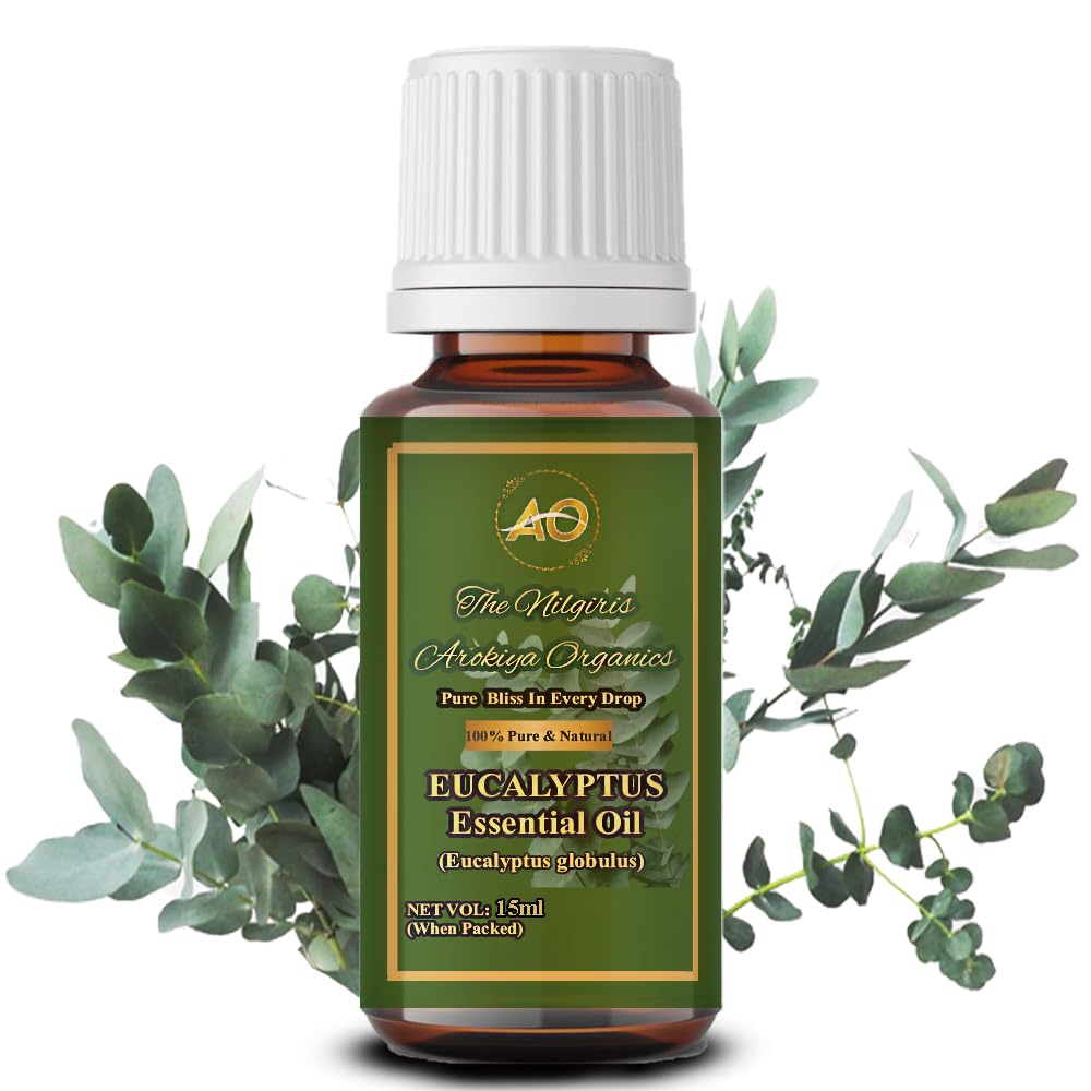 THE NILGIRIS AROKIYA ORGANICS Arokiya Organics Eucalyptus Essential Oil,15Ml,Therapeutic Grade,For Steam Inhalation,Massage,Mosquito Repellent,Aromatherapy,Relaxation,Skin Therapy,Hair Care (B0D874H845) Amazon Price History, Amazon Price Tracker