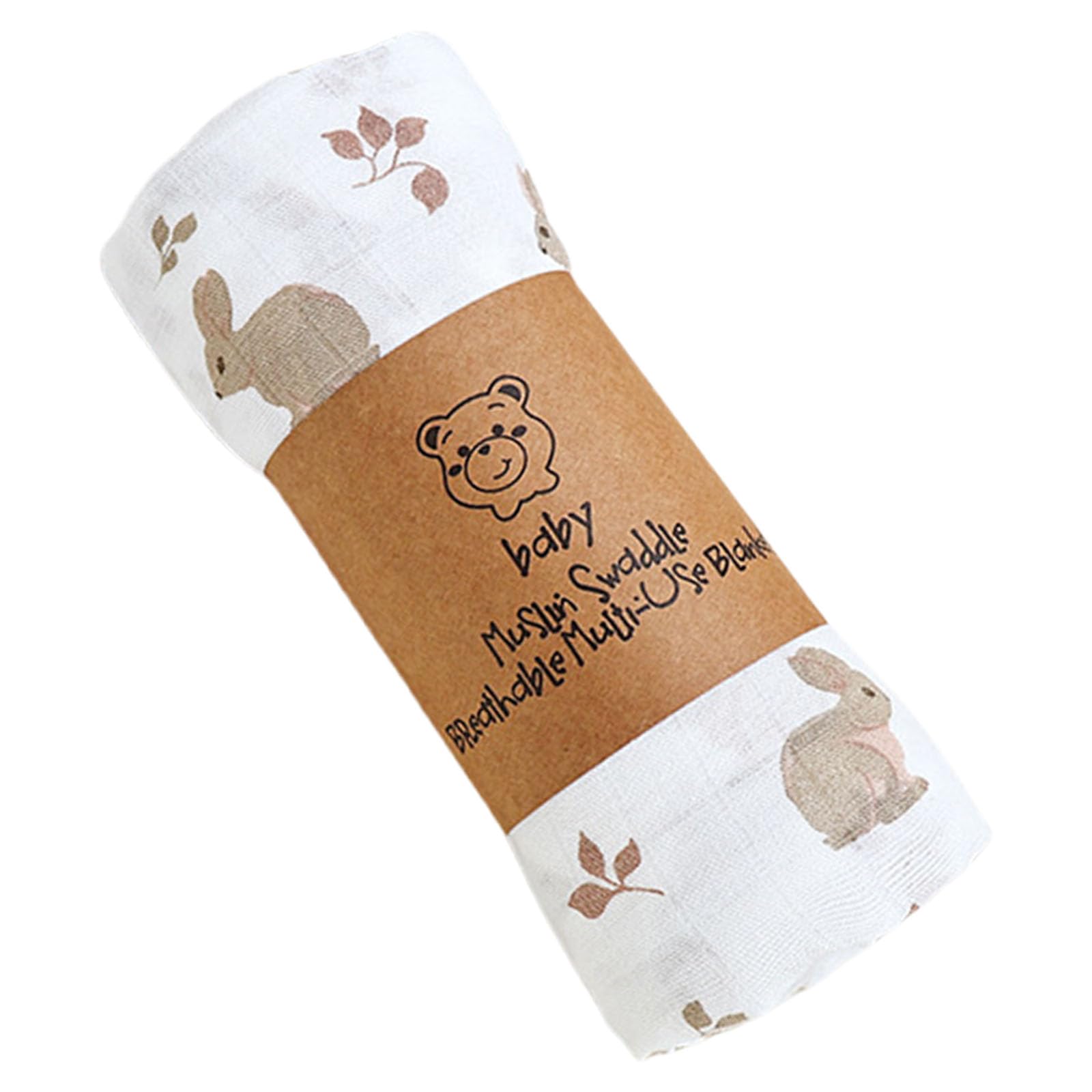 Kalttoy Men's A Cartoon Pattern Newborns Swaddles Blanket Soft Muslin Cotton Baby Wrap Towel For Infants Boys Girls Strollers Cover Baby Muslin Swaddles Blanket Cotton